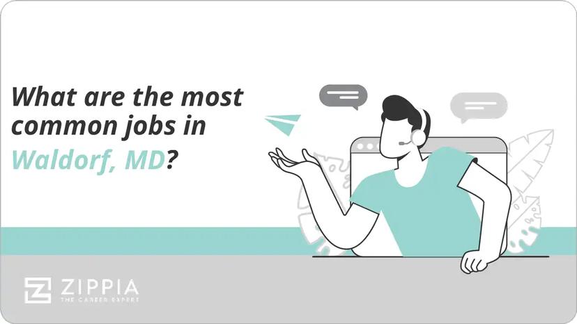 What are the most common jobs in Waldorf, MD?