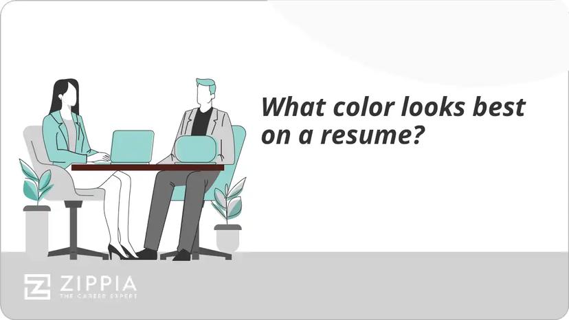 What color looks best on a resume?