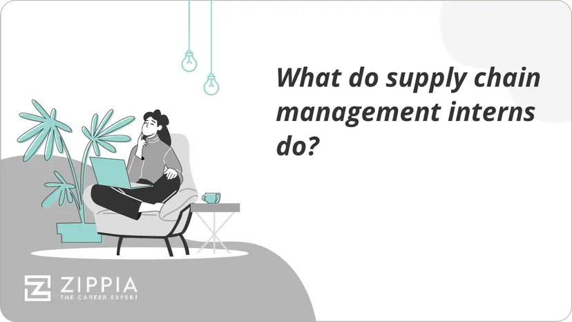 What do supply chain management interns do?