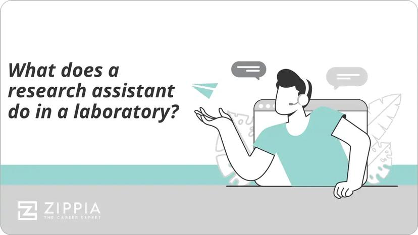 What does a research assistant do in a laboratory?