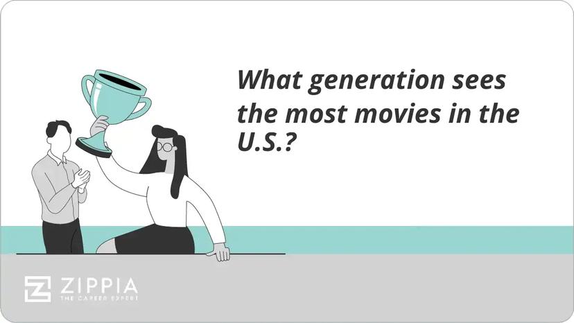 What generation sees the most movies in the U.S.?