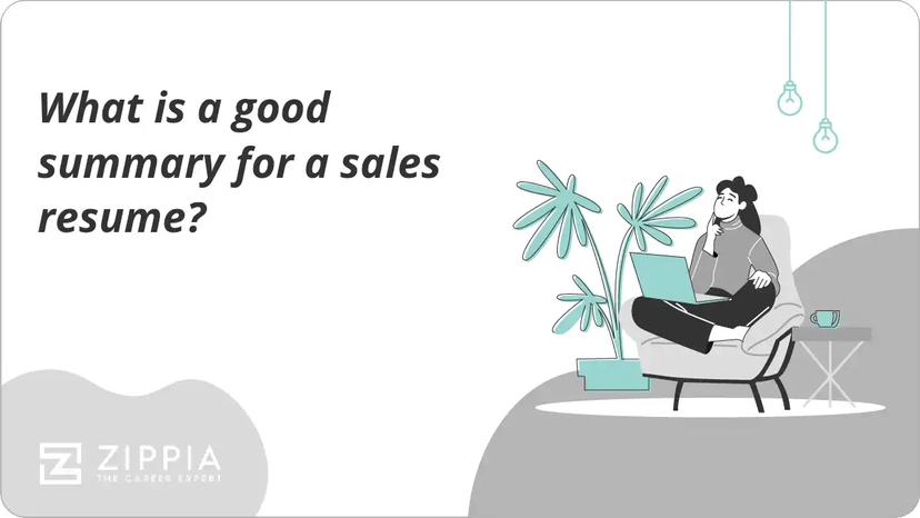 What is a good summary for a sales resume?