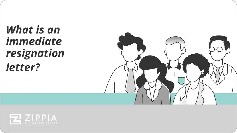 What is an immediate resignation letter?