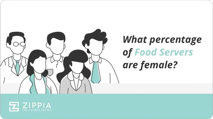 What percentage of Food Servers are female?