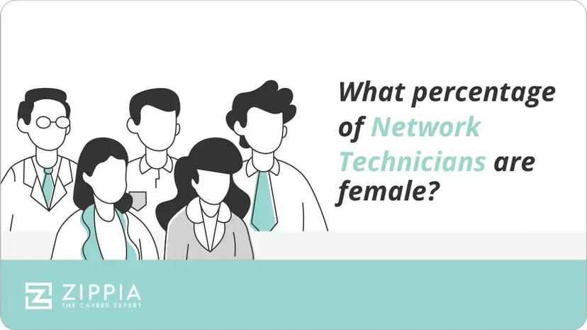 What percentage of Network Technicians are female?
