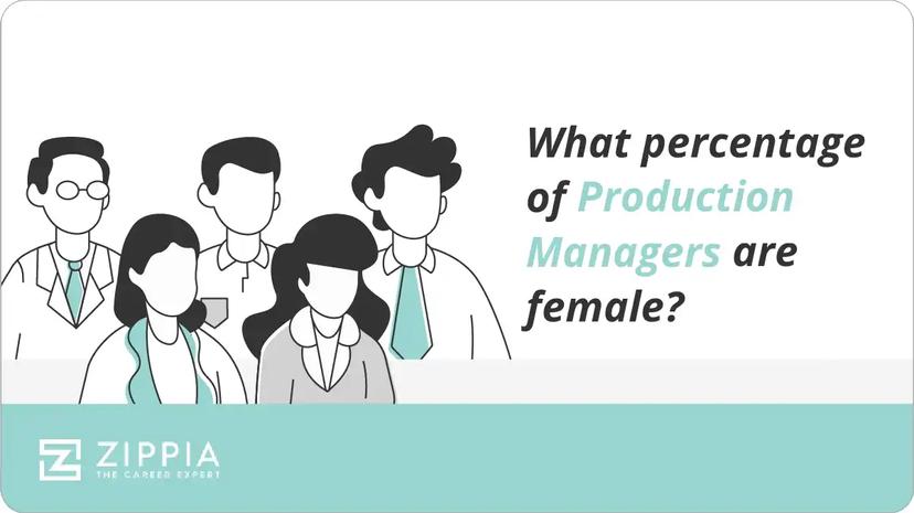 What percentage of Production Managers are female?