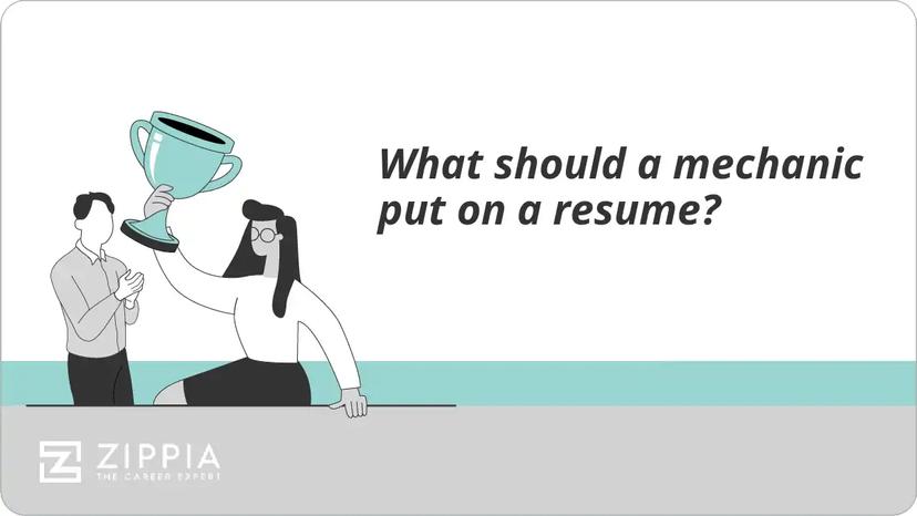 What should a mechanic put on a resume?