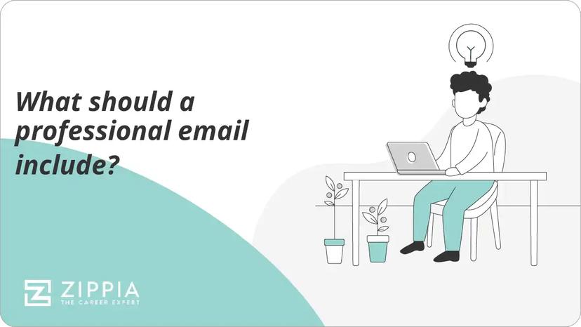 What should a professional email include?
