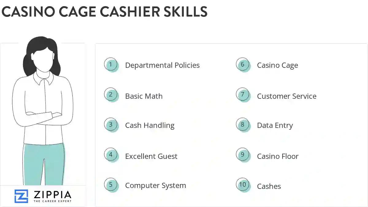 Casino cage cashier skills