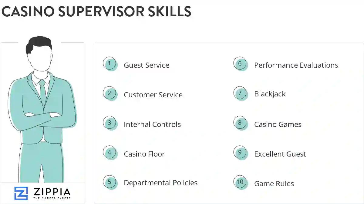 Casino supervisor skills