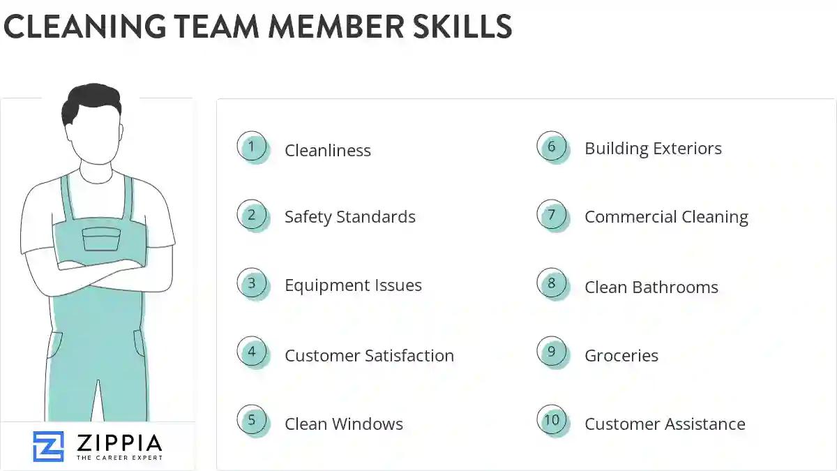 Cleaning team member skills