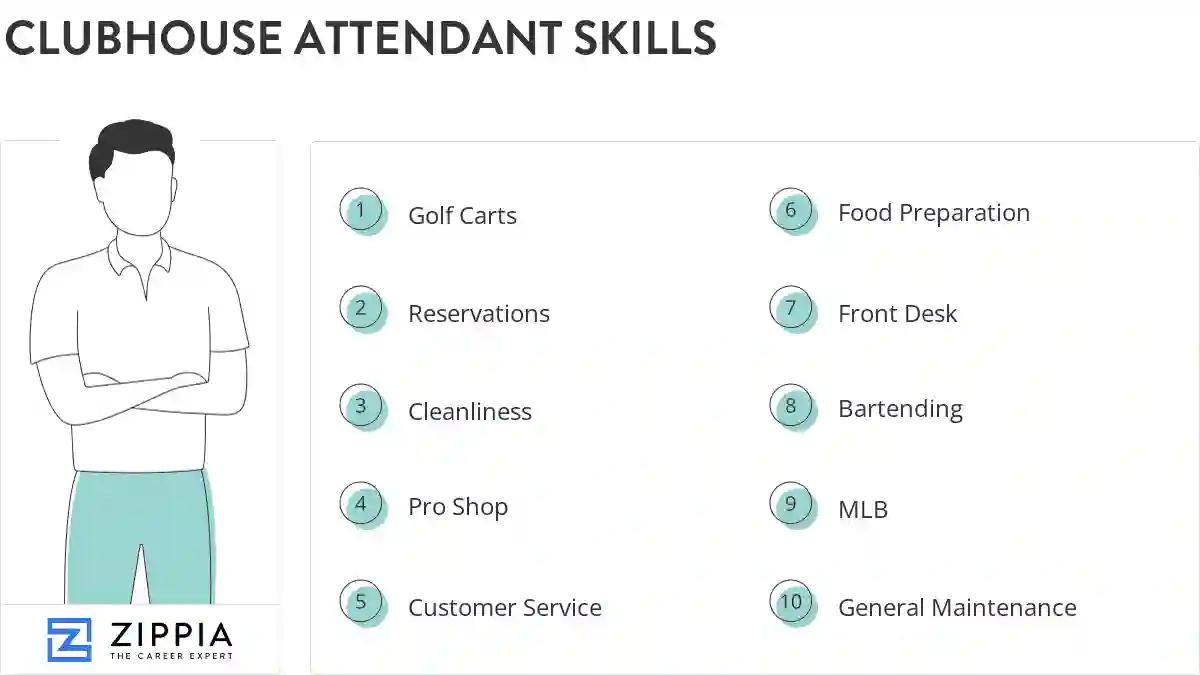 Clubhouse attendant skills