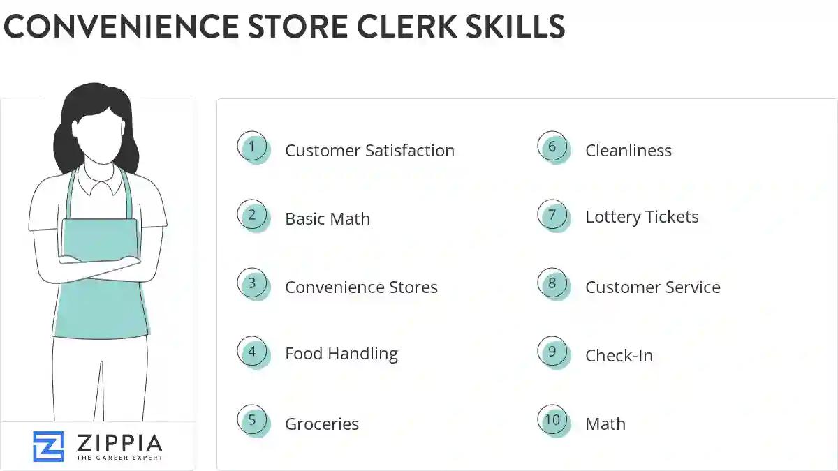 Convenience store clerk skills