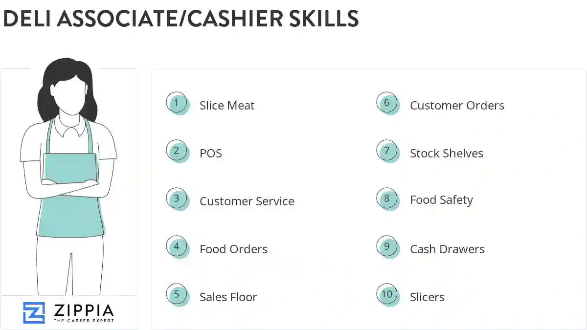 Deli associate/cashier skills