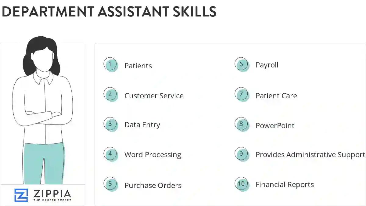 Department assistant skills