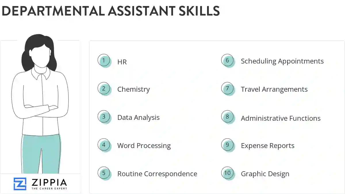 Departmental assistant skills