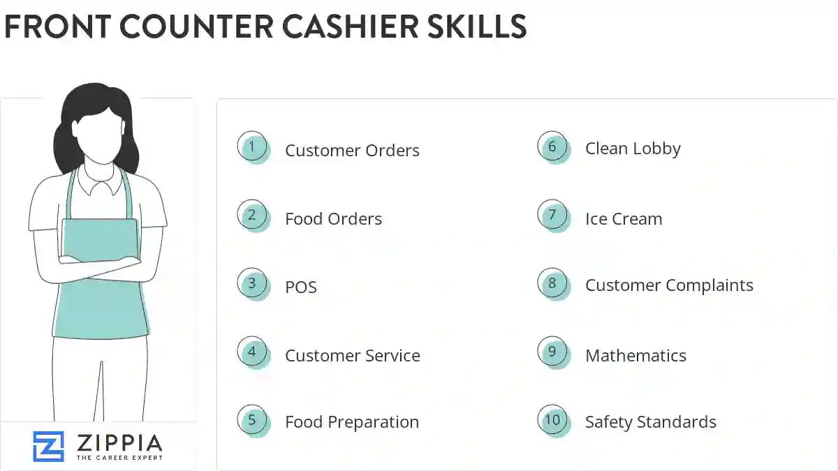 Front counter cashier skills