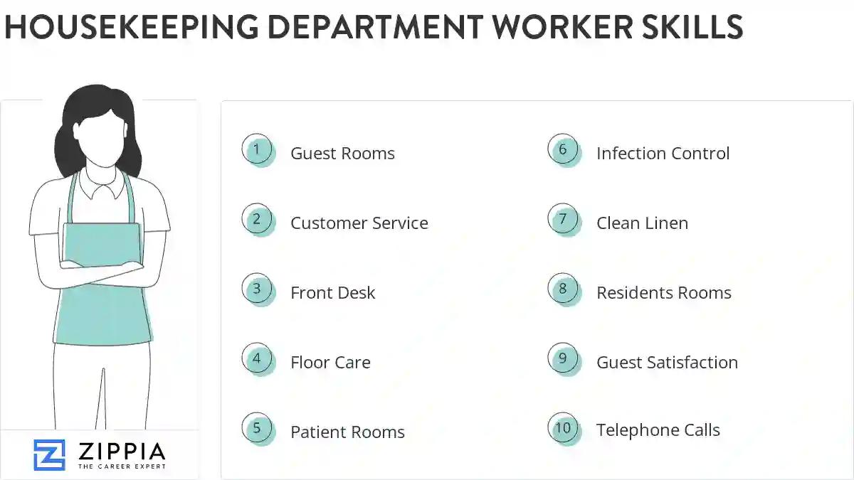 Housekeeping department worker skills