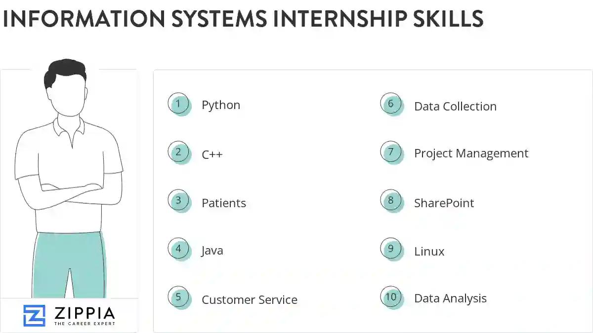Information systems internship skills