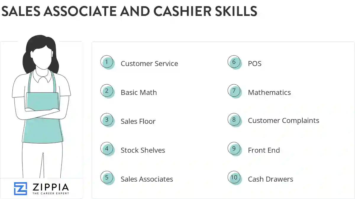 Sales associate and cashier skills