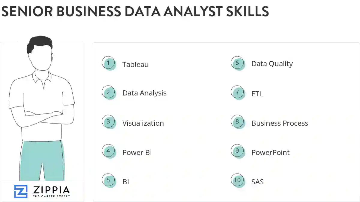 Senior business data analyst skills