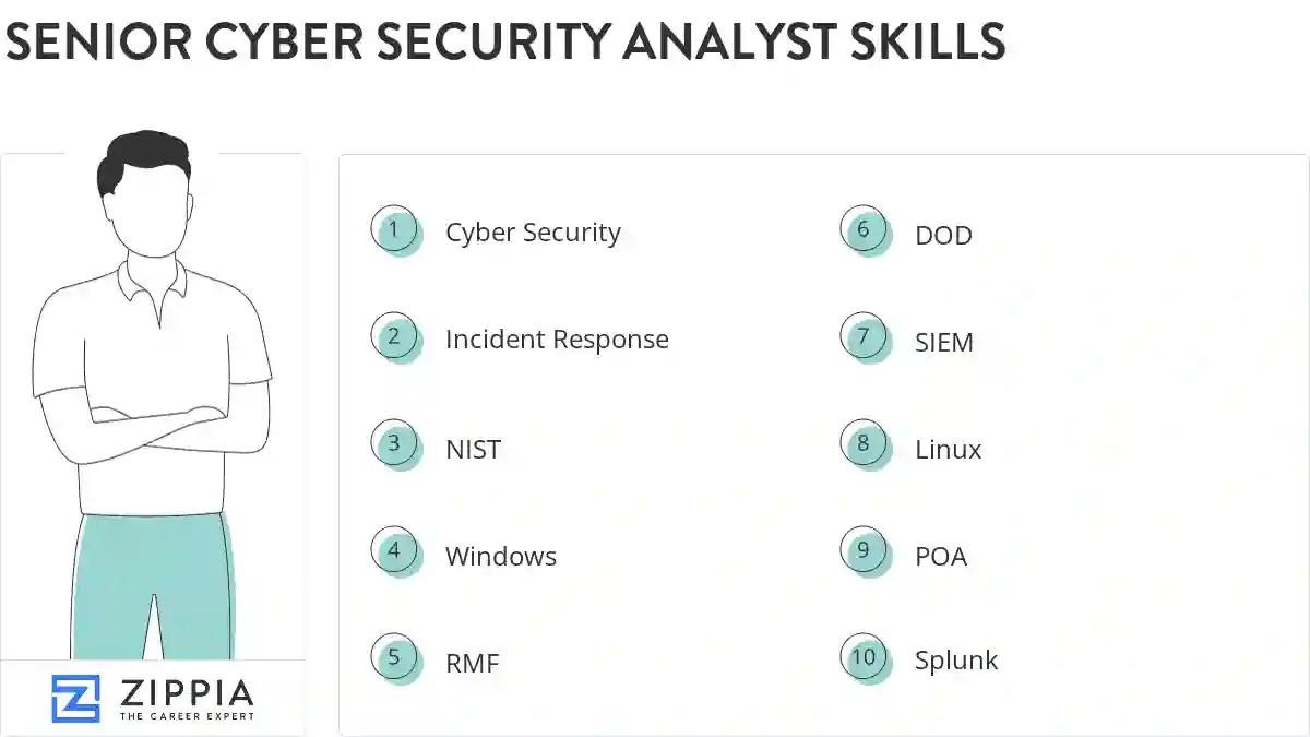 Senior cyber security analyst skills