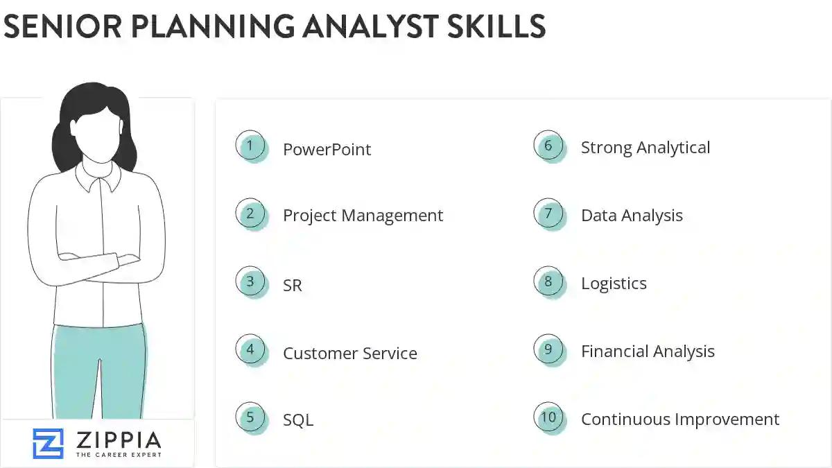 Senior planning analyst skills