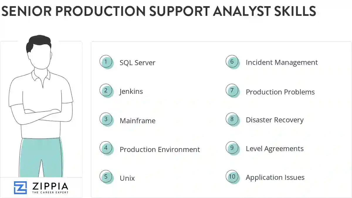 Senior production support analyst skills