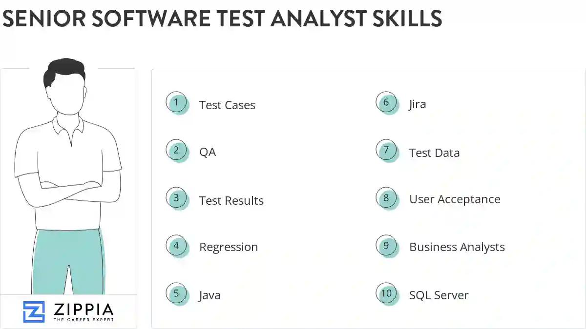 Senior software test analyst skills