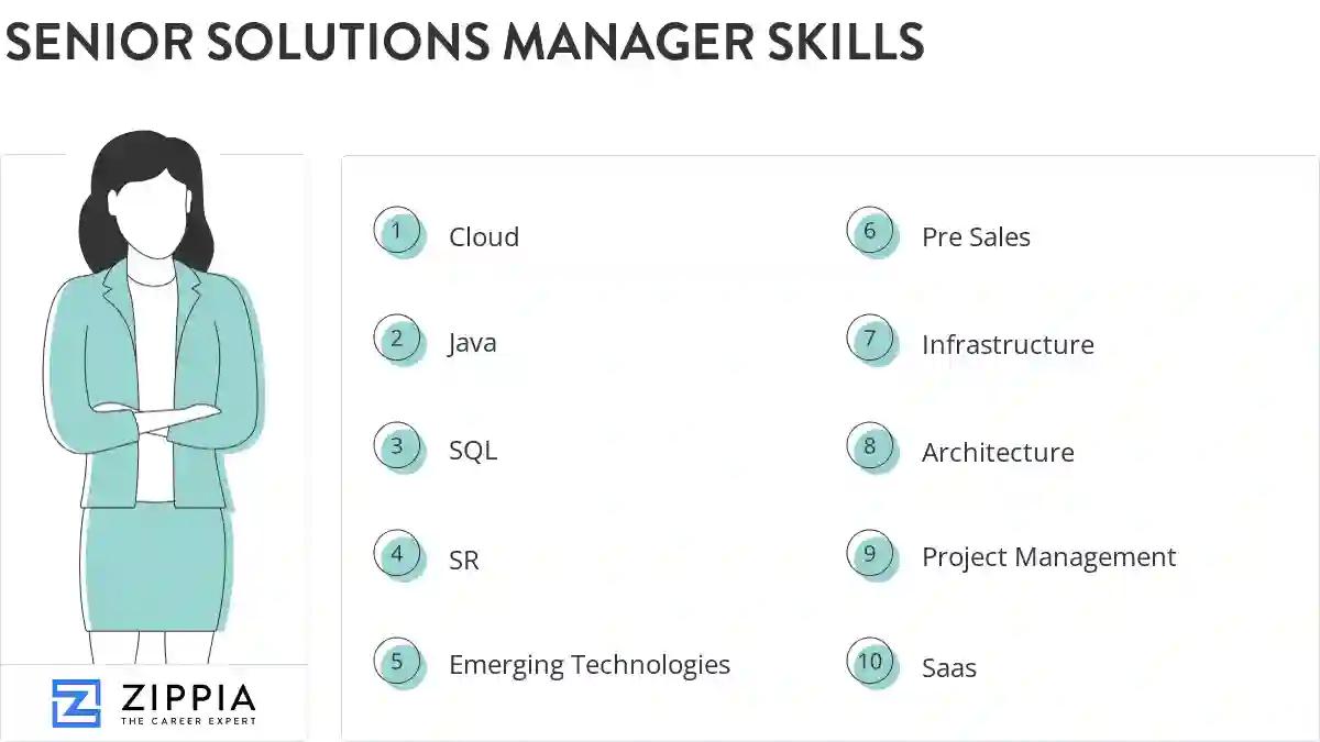 Senior solutions manager skills