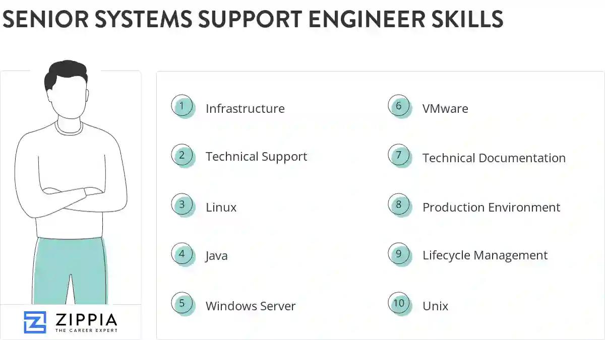 Senior systems support engineer skills