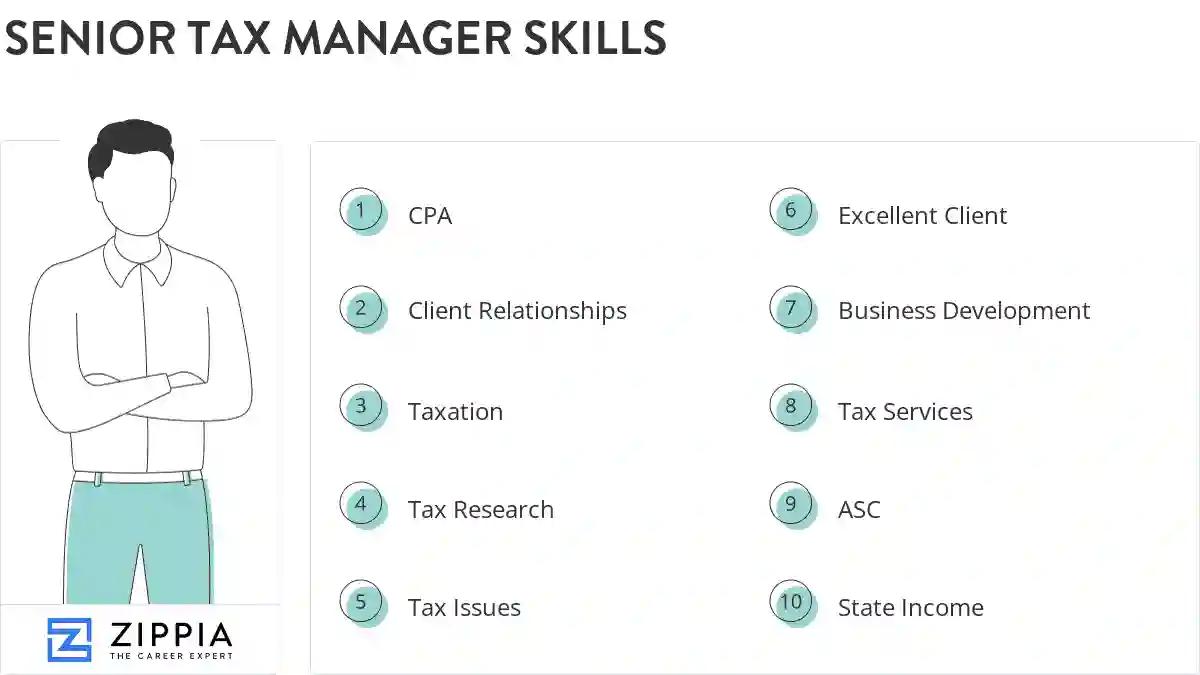 Senior tax manager skills