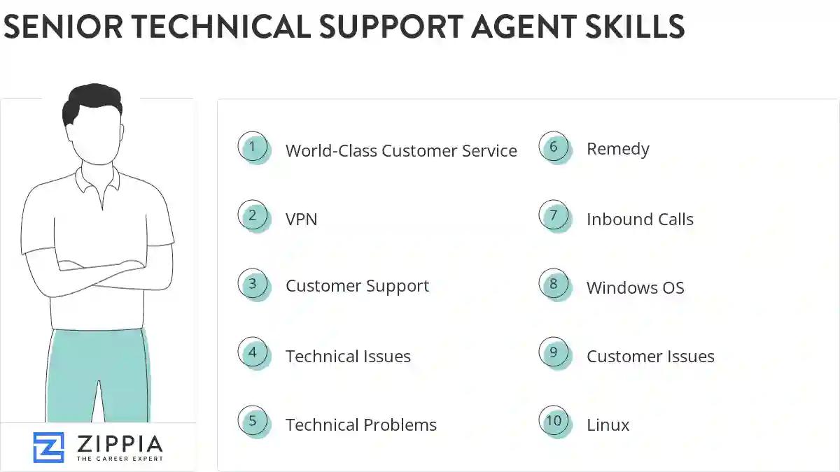 Senior technical support agent skills