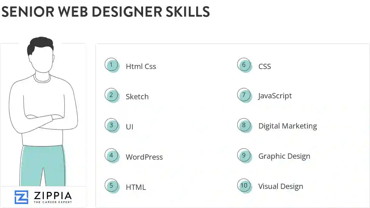 Senior web designer skills