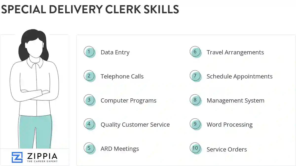 Special delivery clerk skills