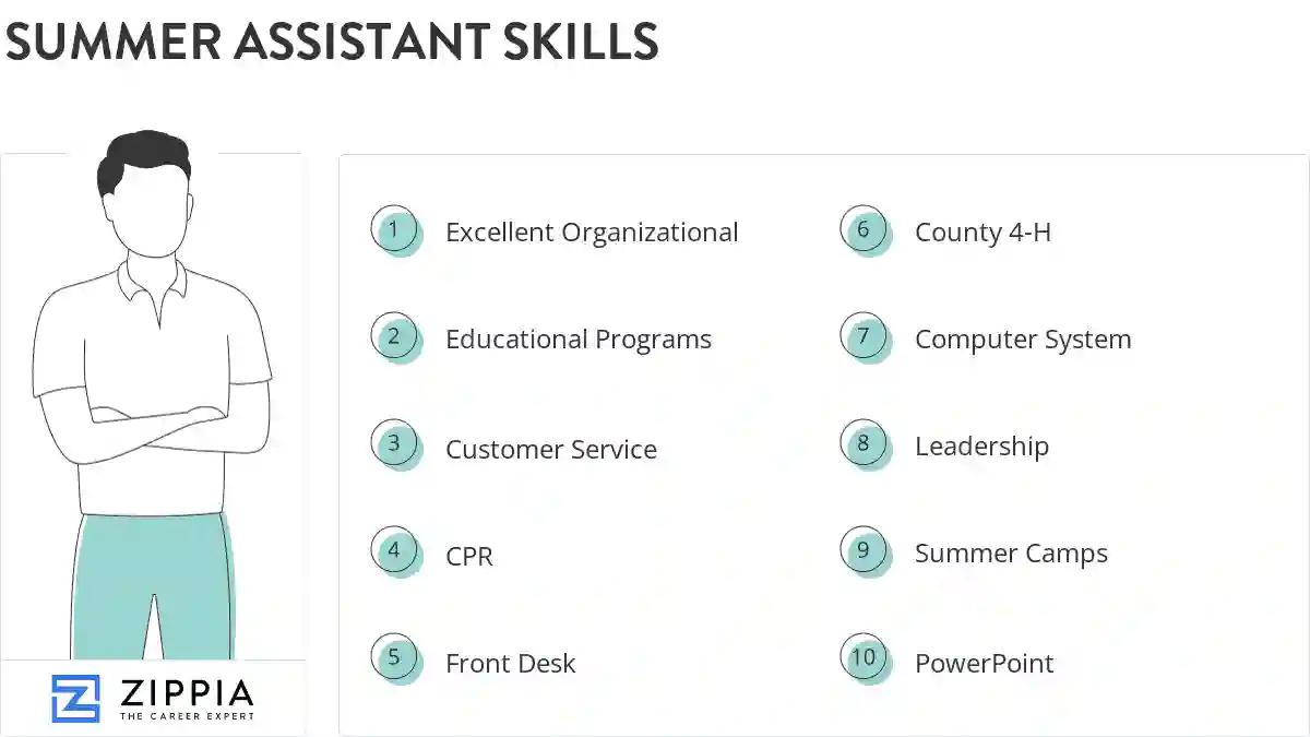 Summer assistant skills
