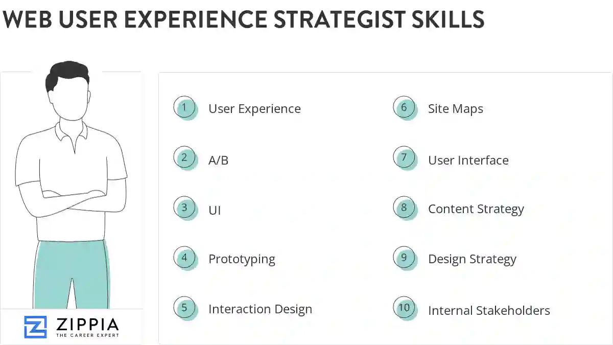 Web user experience strategist skills