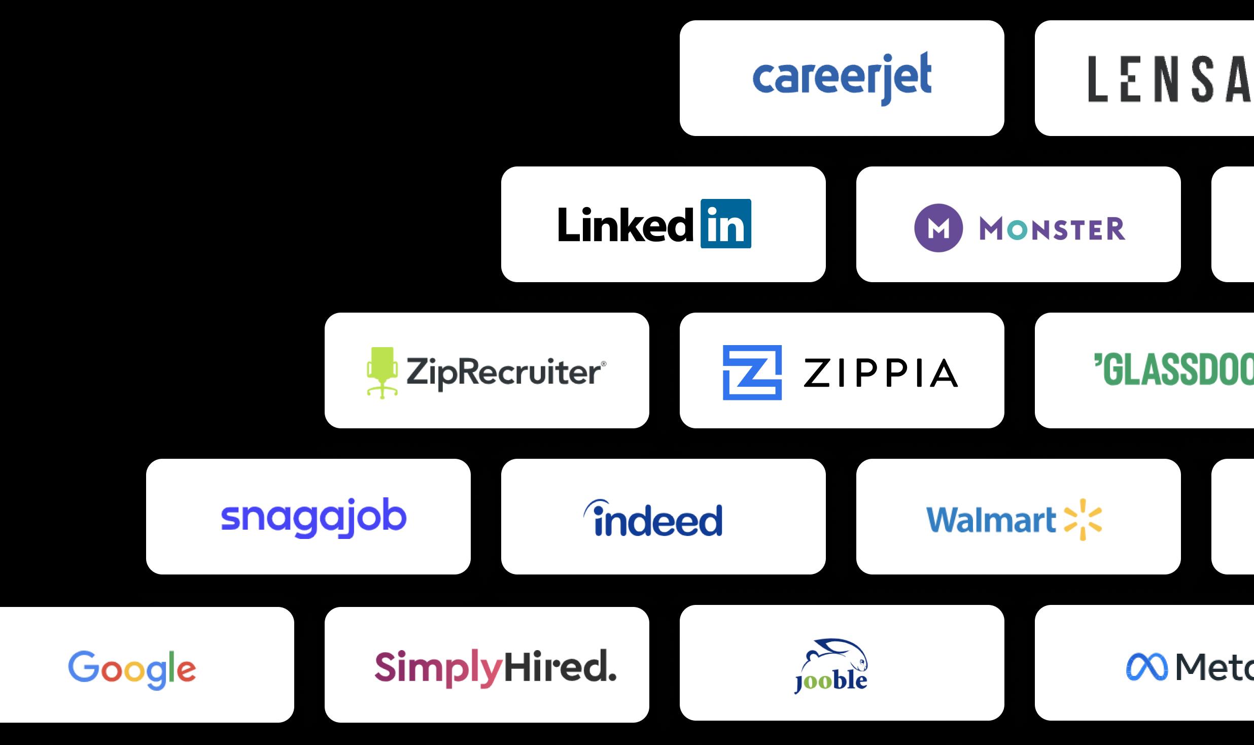 Various job application platforms