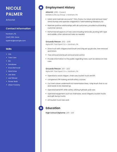 Arborist Resume