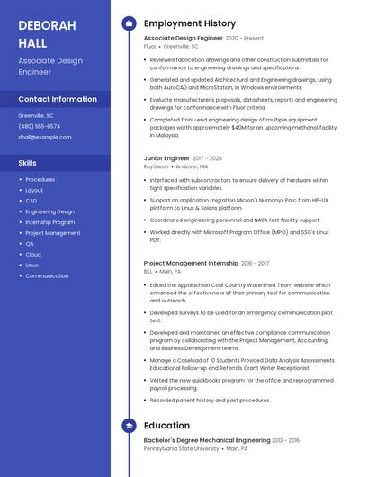 Associate Design Engineer Resume