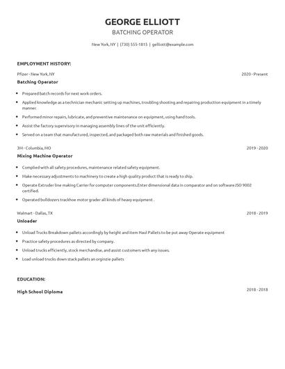 Batching Operator Resume