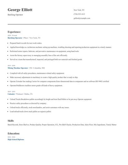 Batching Operator Resume