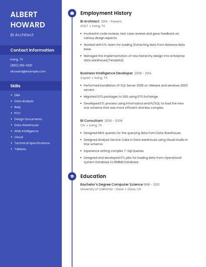 BI Architect Resume
