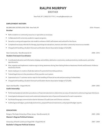 Brother Resume