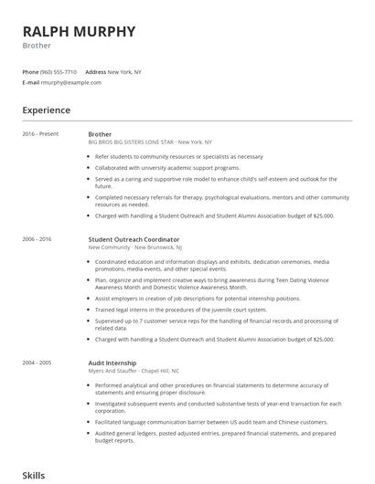 Brother Resume