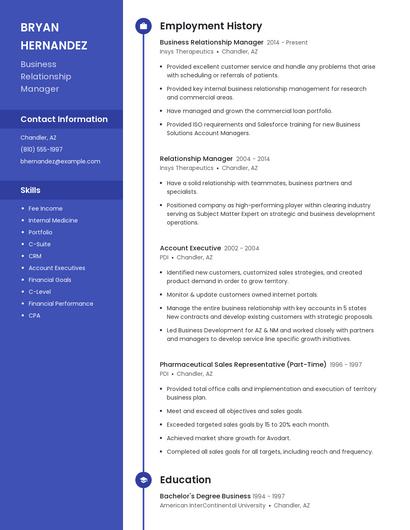 Business Relationship Manager Resume