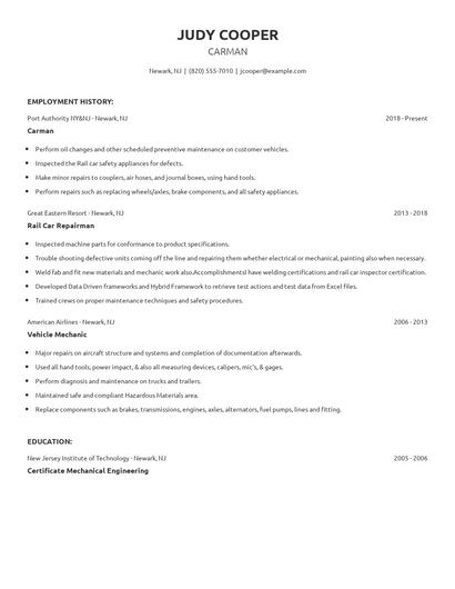 Carman Resume