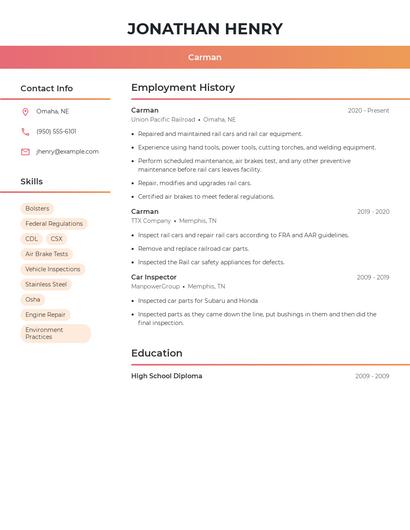 Carman Resume
