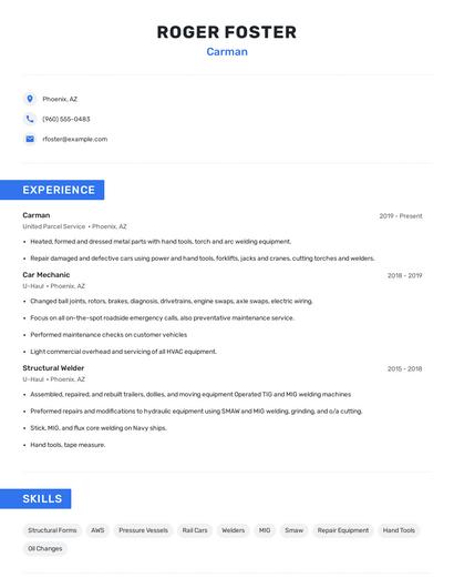 Carman Resume