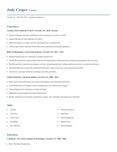 Carman Resume